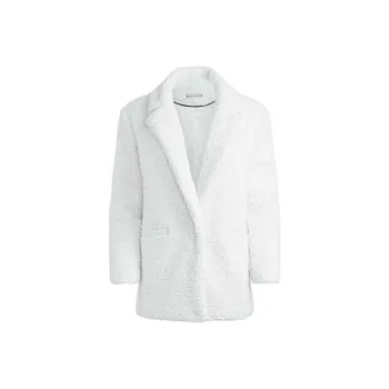 ALICE+OLIVIA Velvet-feel Coat Women's White