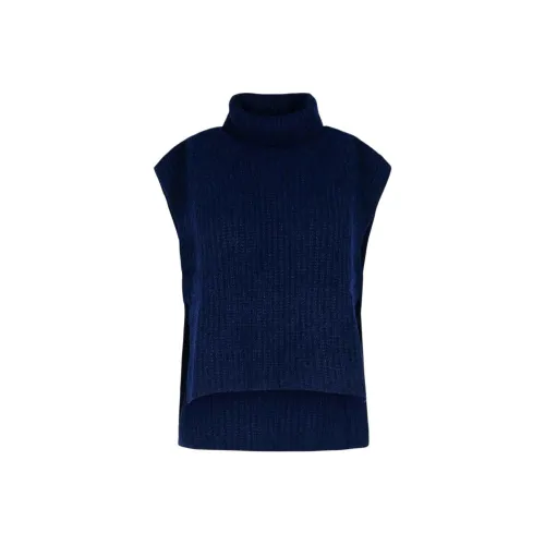 ISABEL MARANT ETOILE Logo Printed Crewneck T Shirt Tank Top Women's Dark Blue