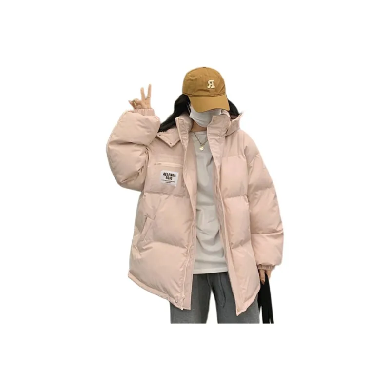 Flowers In Water Puffer Jacket Women's-1
