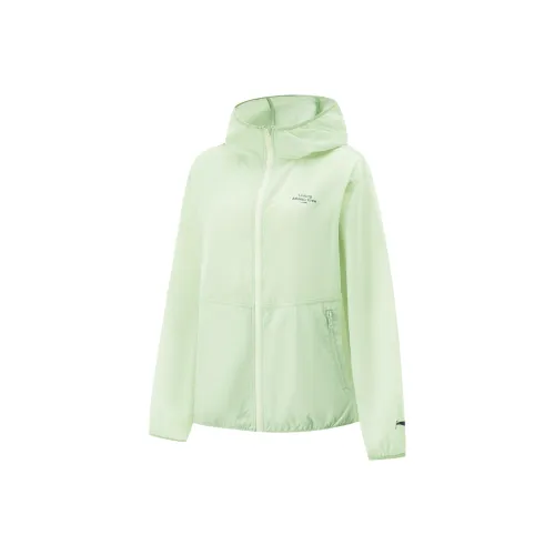 LiNing Trench Coat Women's Ice Fat Green