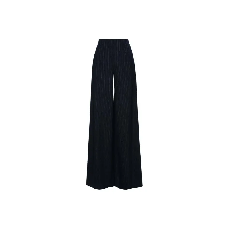 Oscar De La Renta Vertical-stripe Wool-blend Trousers-0