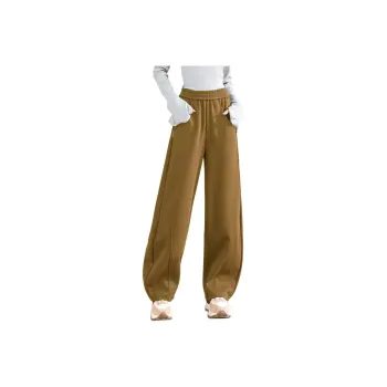 TERRE BLEUE Casual Pants Women's Mustard Green