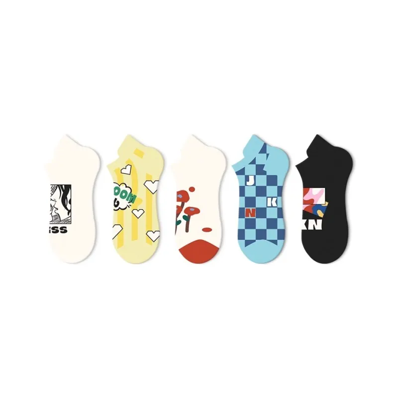 JKN No Show Socks Women's 5 Pack-31