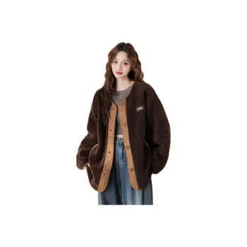 Tonlion Velvet feel Coat Women's Coffee