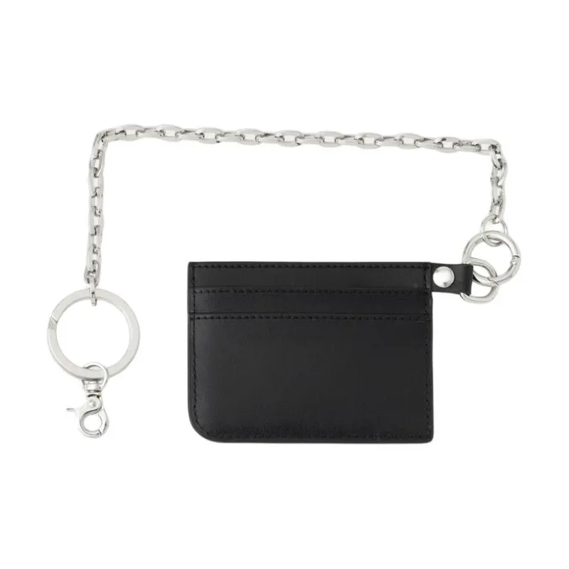 Vivienne Westwood Cow Leather Card Holder Unisex Black-1