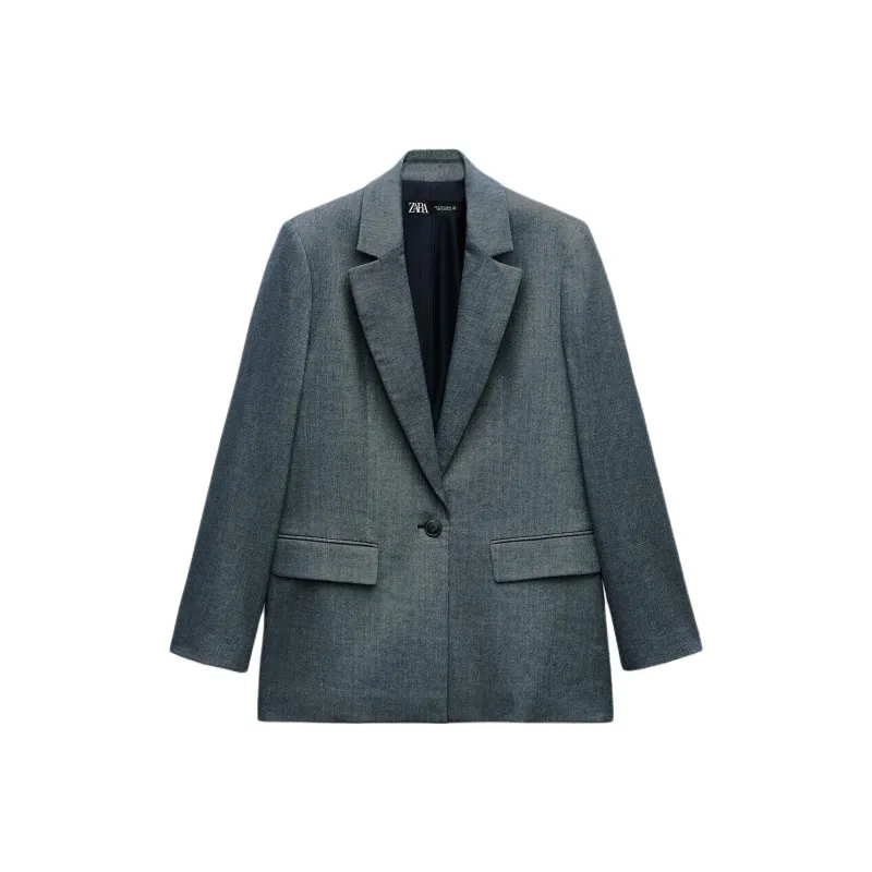 ZARA Business Suit Women's Blue/Indigo-0