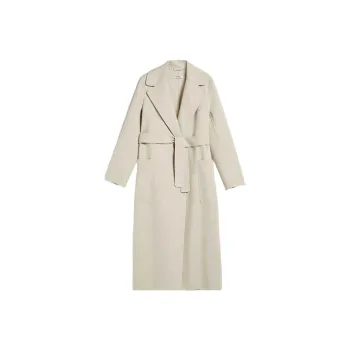 MaxMara Coats Women's Beige Yellow