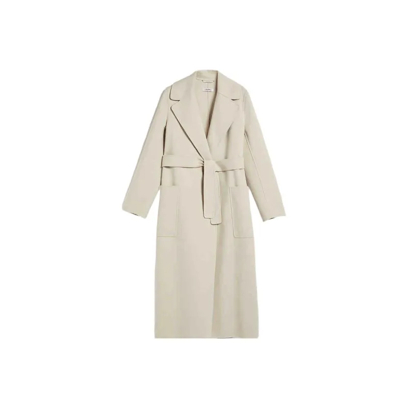 MaxMara Coats Women's Beige Yellow-0