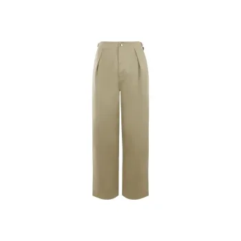 Burberry Straight Leg Buckle Waist Trousers