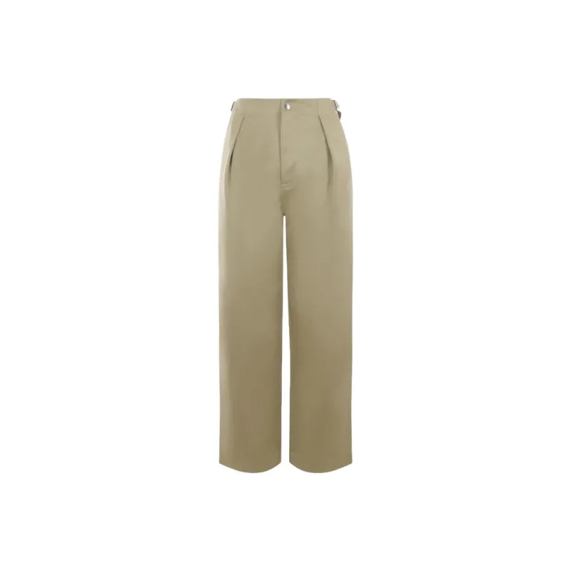 Burberry Straight Leg Buckle Waist Trousers-0