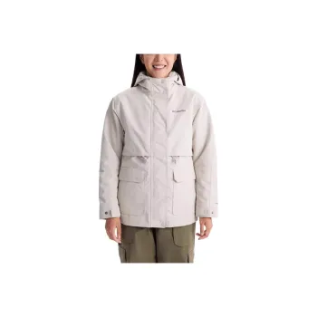 Columbia Hiking Waterproof And Windproof Windbreaker Jacket Women's White