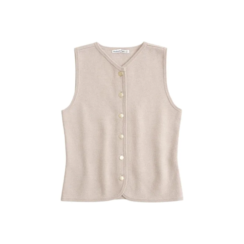 Abercrombie＆Fitch Vest Women's Khaki-0