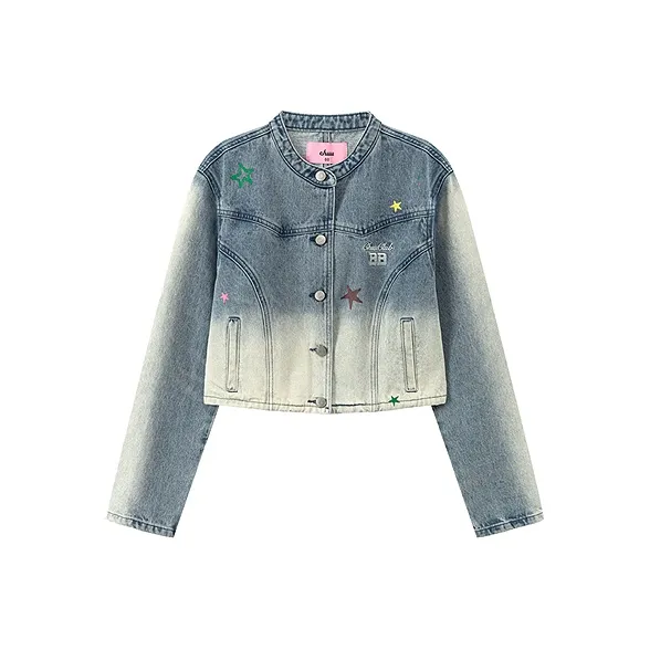 CHUU Denim Jacket Women's Light Denim Blue-0