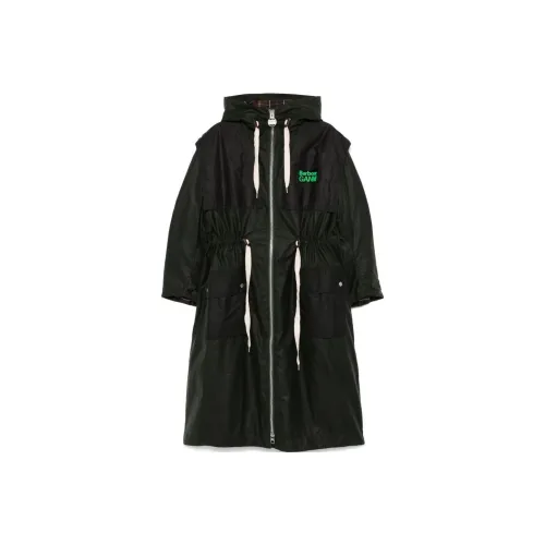 BARBOUR X Ganni Waxed Drawstring Jacket