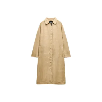 ZARA Trench Coat Women's Light Camel