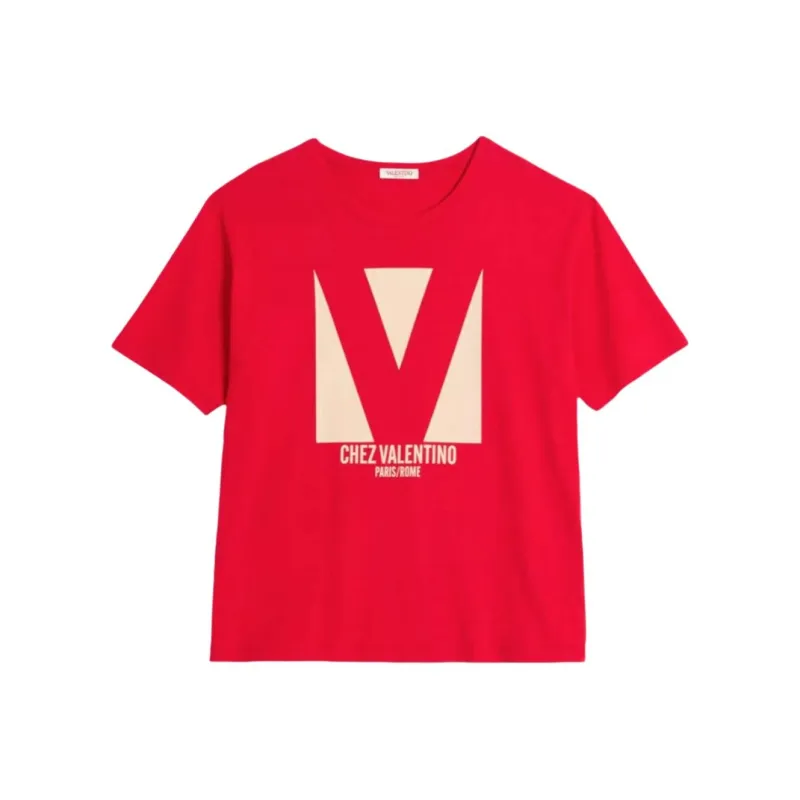Valentino T Shirts Women's Red-0