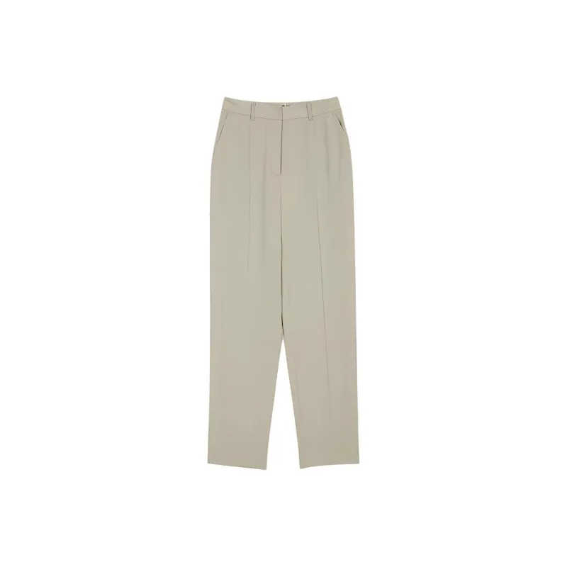 Yiner SS24 Casual Pants Women's Light Silver Gray-0
