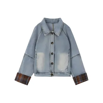 SECFLY OFFICIAL Denim Jacket Women's Steel Blue