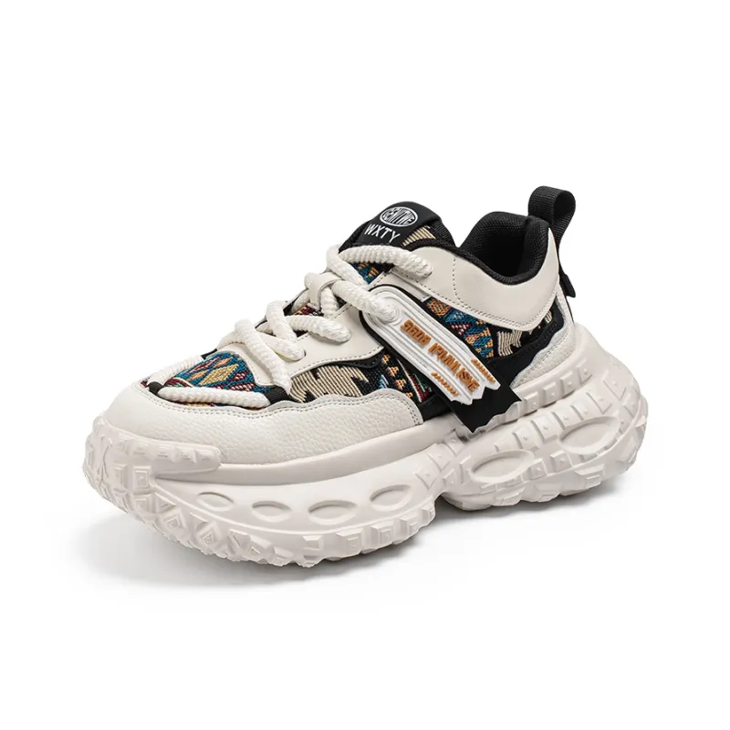 SUPEREDGE Anti Slip Wear Resistant Low Top Chunky Sneakers Men's-7