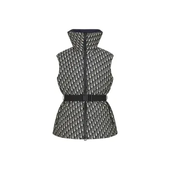 DIOR Dioralps FW24 Vest Women's Black White Mixed Color