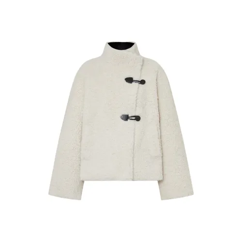 MOCO Velvet-feel Coat Women's Ecru