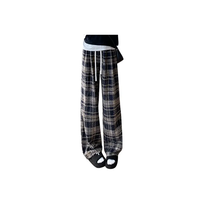 Ya Sheep People Casual Pants Women's Navy Blue-0