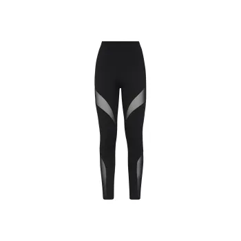 PHILIPP PLEIN Sheer panel Ribbed Stretch Leggings