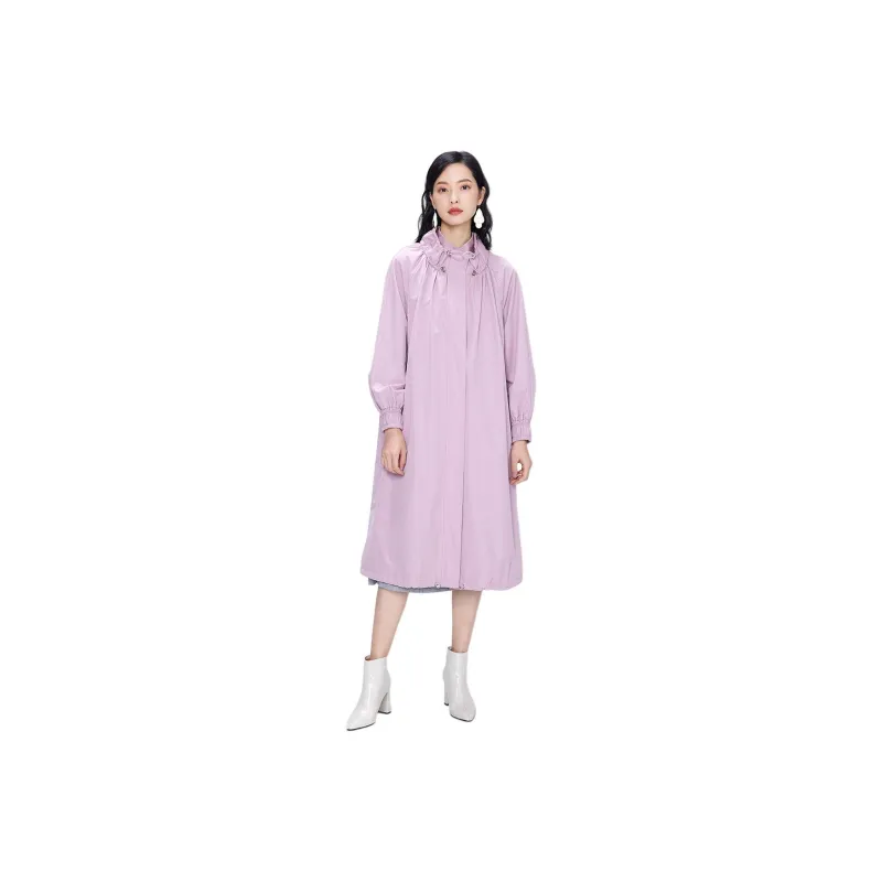 BBLLUUEE Trench Coat Women's Beauty Pink-0