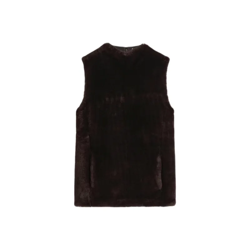 TOTEME Shearling panel Top-0