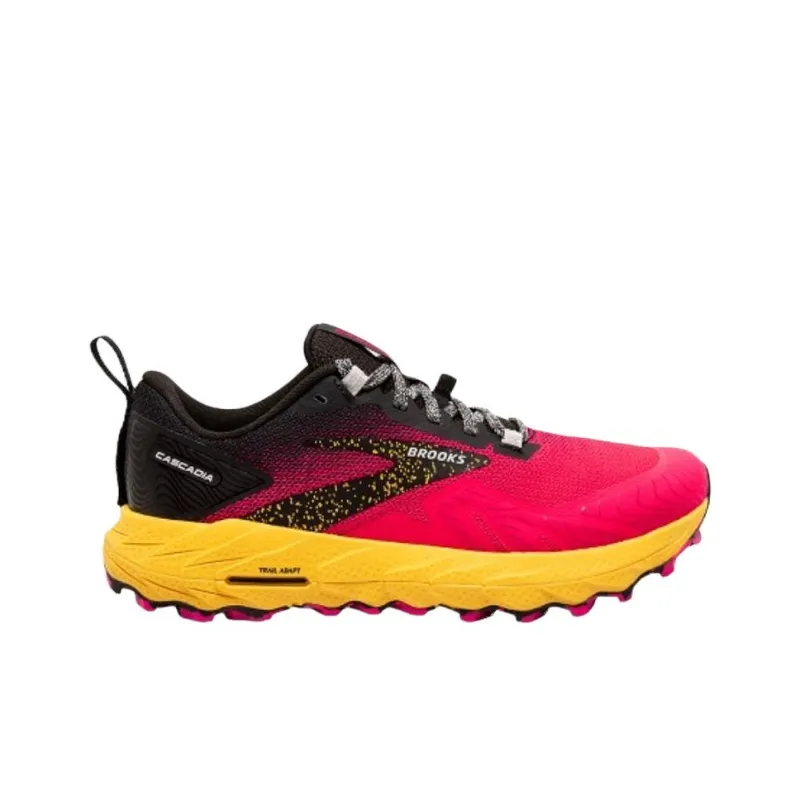 Brooks CASCADIA 17 Anti Slip Wear Resistant Low Top Running Shoes Women's Red-1