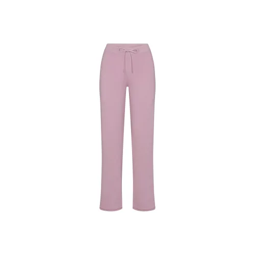 SKIMS FW24 COTTON JERSEY STRAIGHT LEG PANT Casual Pants Women's DUSK/Nightfall Color