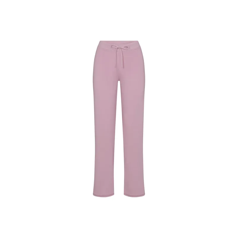 SKIMS FW24 COTTON JERSEY STRAIGHT LEG PANT Casual Pants Women's DUSK/Nightfall Color-0