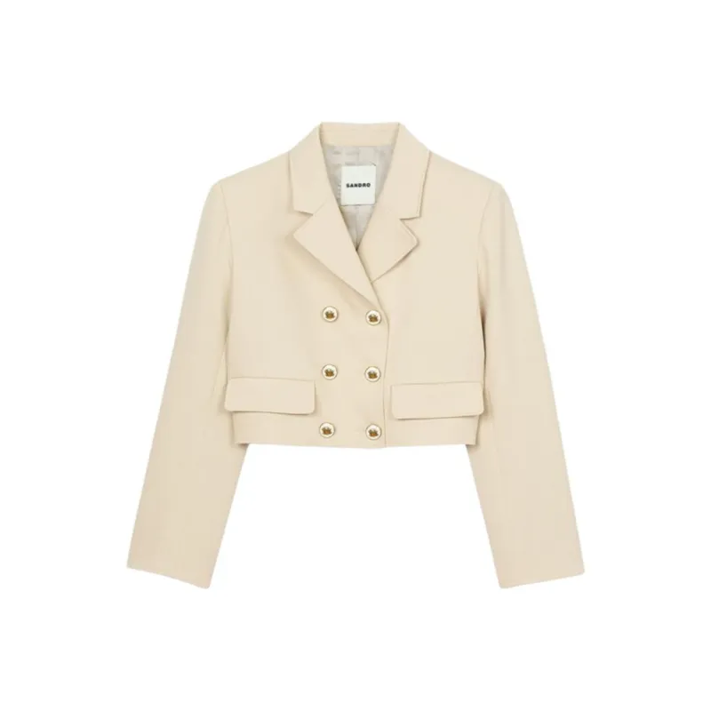Sandro Cropped Blazer-0
