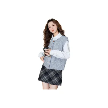 Tonlion Vests Women's Mist Gray