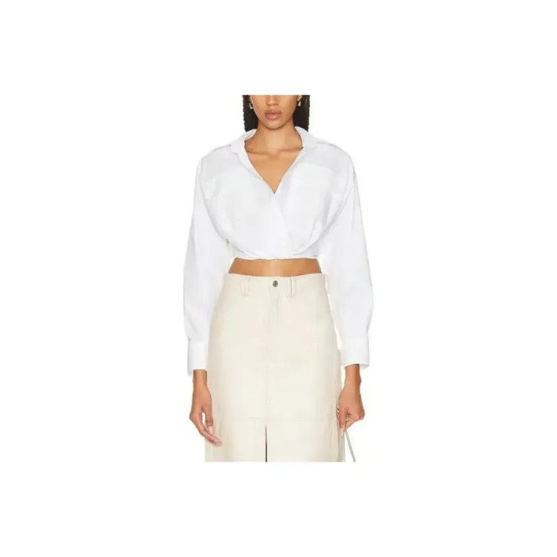 A.L.C. Cropped Coats Women's White-0
