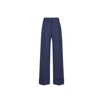 Valentino Pleat Detailed Striaght Leg Pants
