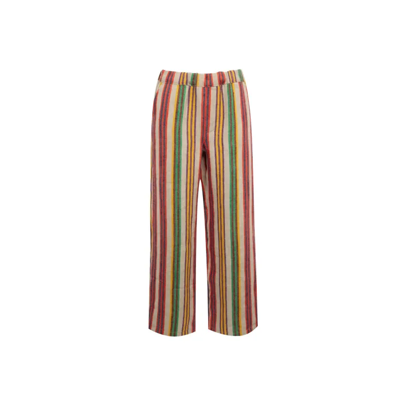THE ELDER STATESMAN SS24 Casual Pants Women's Beige-0