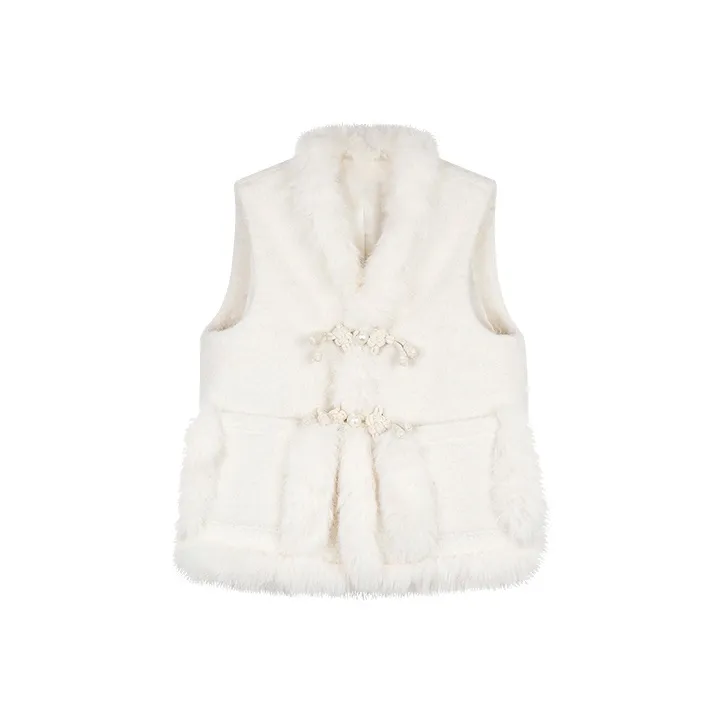 SONGBENSANGSANG Velvet-feel Coat Women's Apricot-0