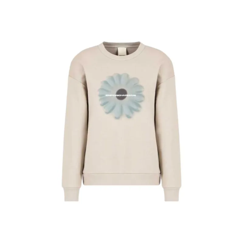 EMPORIO ARMANI Asv Sweatshirt With Oversized Print From The Peace Capsule Collection-0