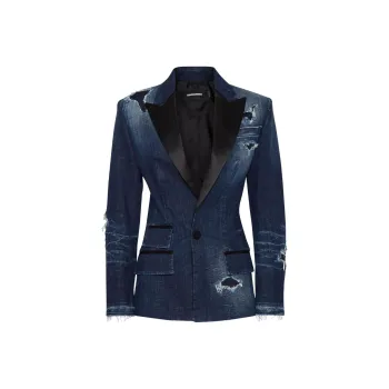 DSQUARED 2 Distressed Denim Blazer