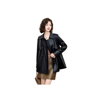 Yi Mengyuan Leather Jacket Women's