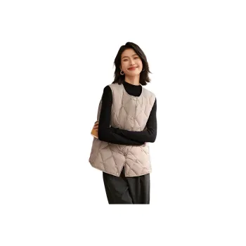 Mo Han Yi Mei Puffer Jacket Women's Milk Tea