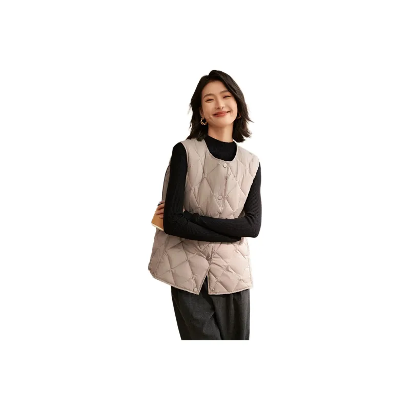 Mo Han Yi Mei Puffer Jacket Women's Milk Tea-0