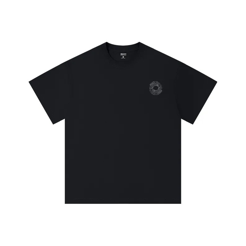 MIANDEMEIXUE Loose Fit Casual Inner Short Sleeved T Shirt Unisex Solid Color-67