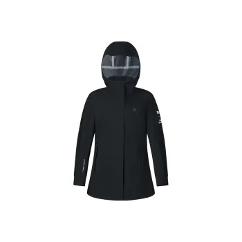 FILA Waterproof And Windproof To Keep Warm Windbreaker Jacket Women's Pitch Black