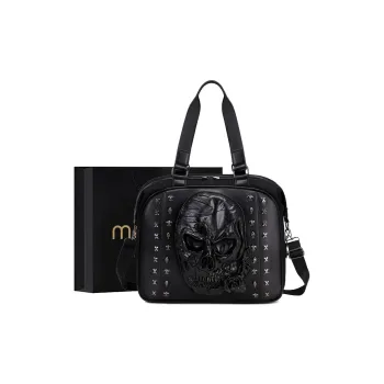 MILOOKY PU Handbag Men's Black/Gold/Silver