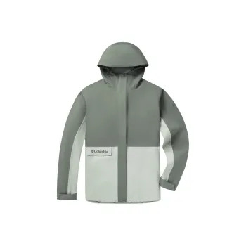 Columbia Hiking Water Resistant Windproof Breathable Wear Resistant Warm Rainproof Windbreaker Jacket Women's Green