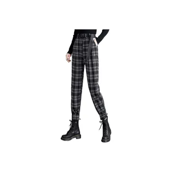 Cypress House Casual Pants Women's Black White Plaid