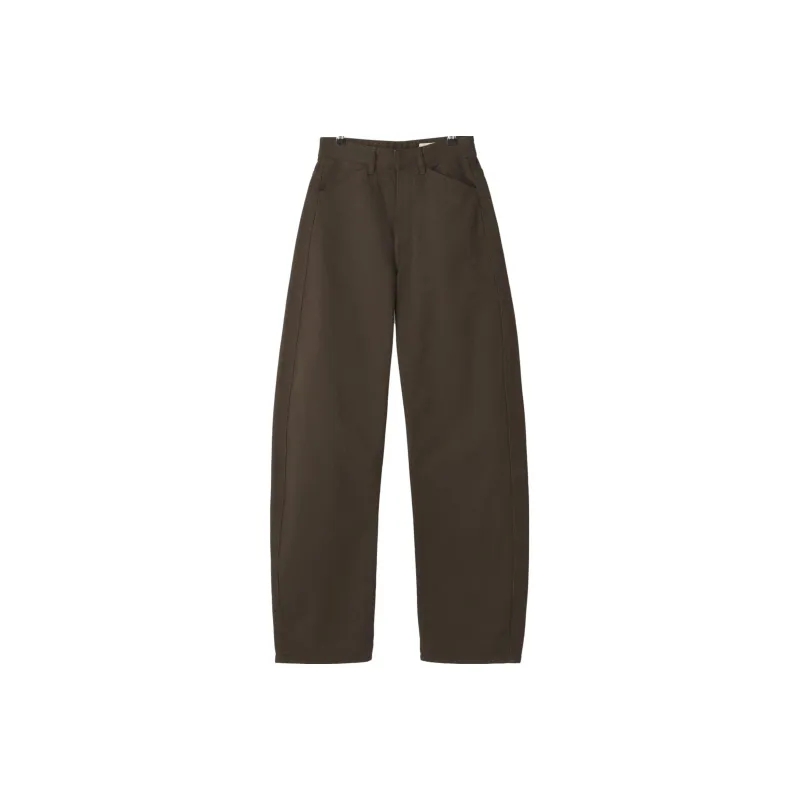 Lemaire High Waisted Curved Pants 'Espresso'-0