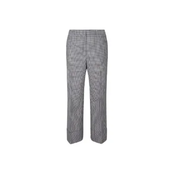 THEORY Check pattern Straight leg Trousers
